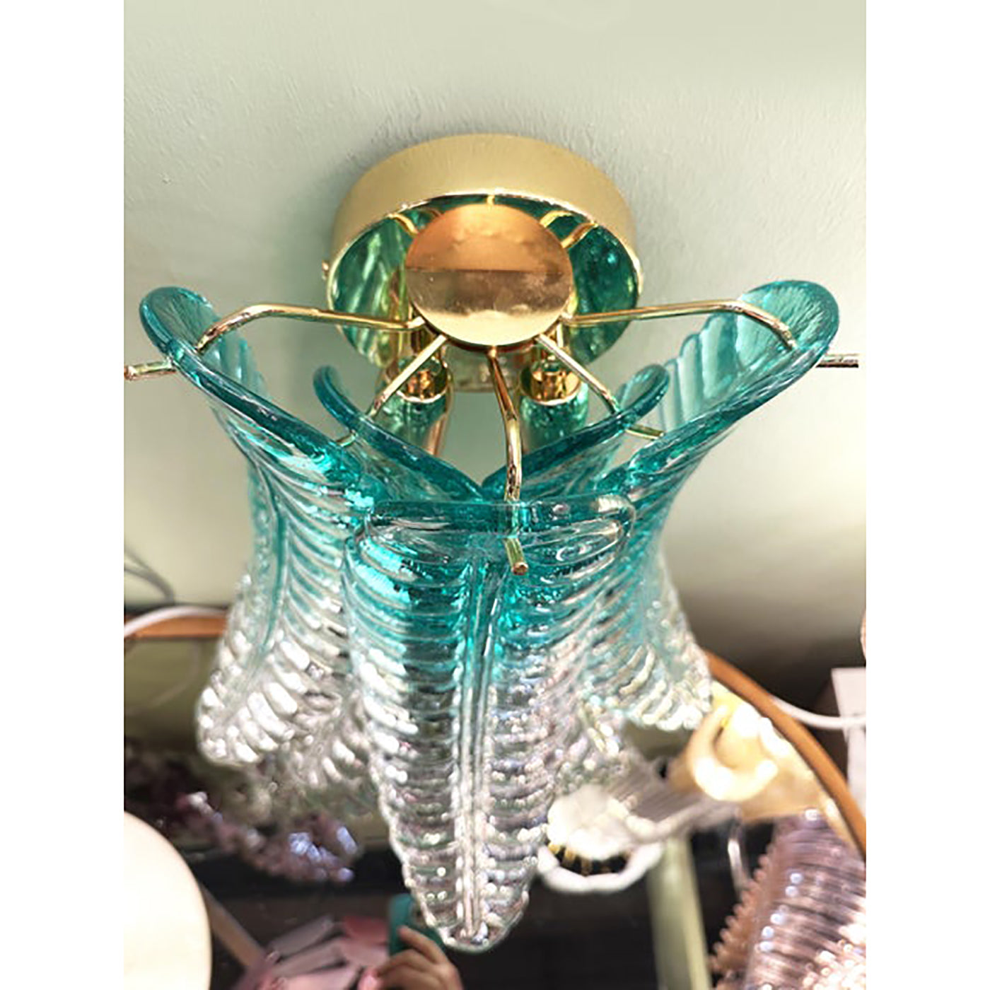 VORELLI Parma Felci Murano Glass Wall Light - Felci Murano Glass image 4