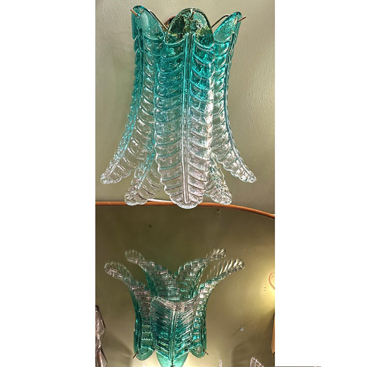 VORELLI Parma Felci Murano Glass Wall Light - Felci Murano Glass image 5