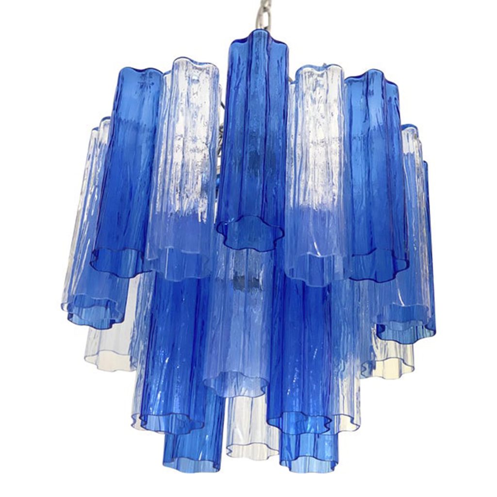 VORELLI Viviana Tronchi Murano Glass Circular Chandelier - Tronchi Murano Glass image 1