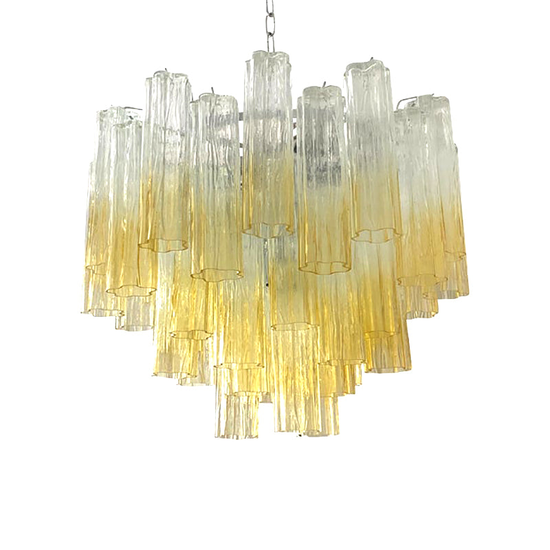 VORELLI Portofino Tronchi Murano Glass Circular Chandelier - Tronchi Murano Glass image 1
