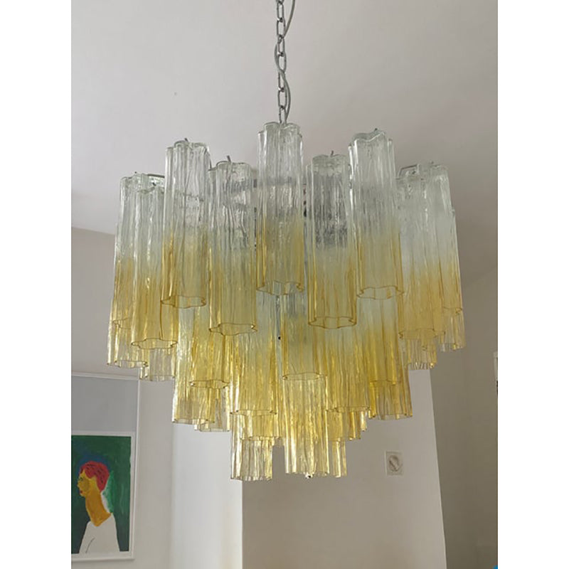 VORELLI Portofino Tronchi Murano Glass Circular Chandelier - Tronchi Murano Glass image 8