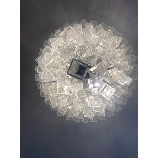 VORELLI Bembo Squares Murano Glass Staircase Chandelier - Squares Murano Glass image 7
