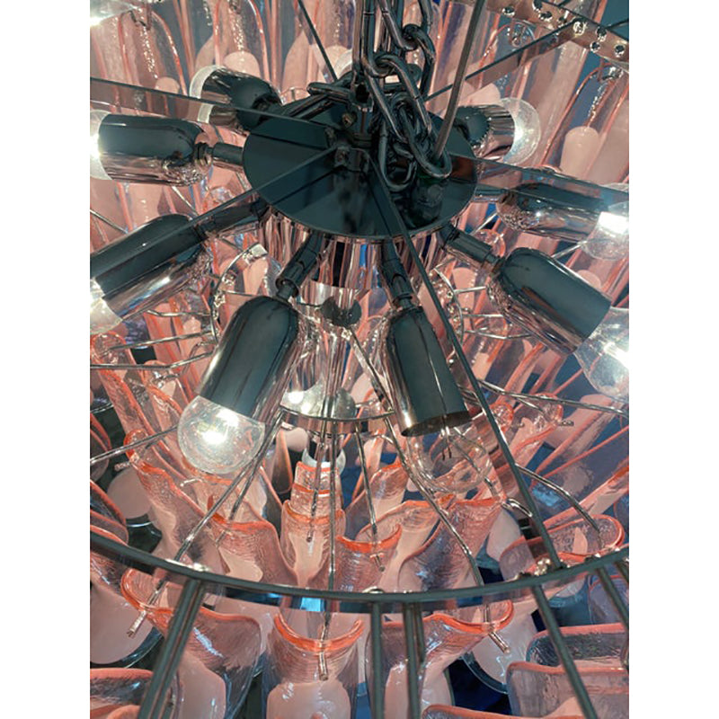 VORELLI Bologna Selle Murano Glass Staircase Chandelier - Selle Murano Glass image 5