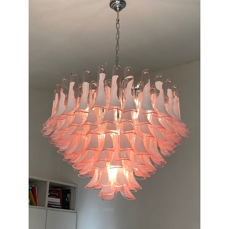 VORELLI Bergamo Selle Murano Glass Staircase Chandelier - Selle Murano Glass image 5