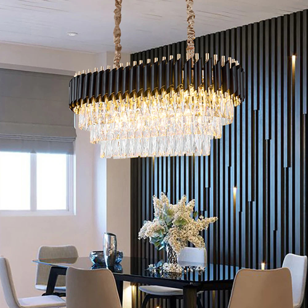 VORELLI Milltimber Rectangular Chandelier Modern Elegance Timeless Design