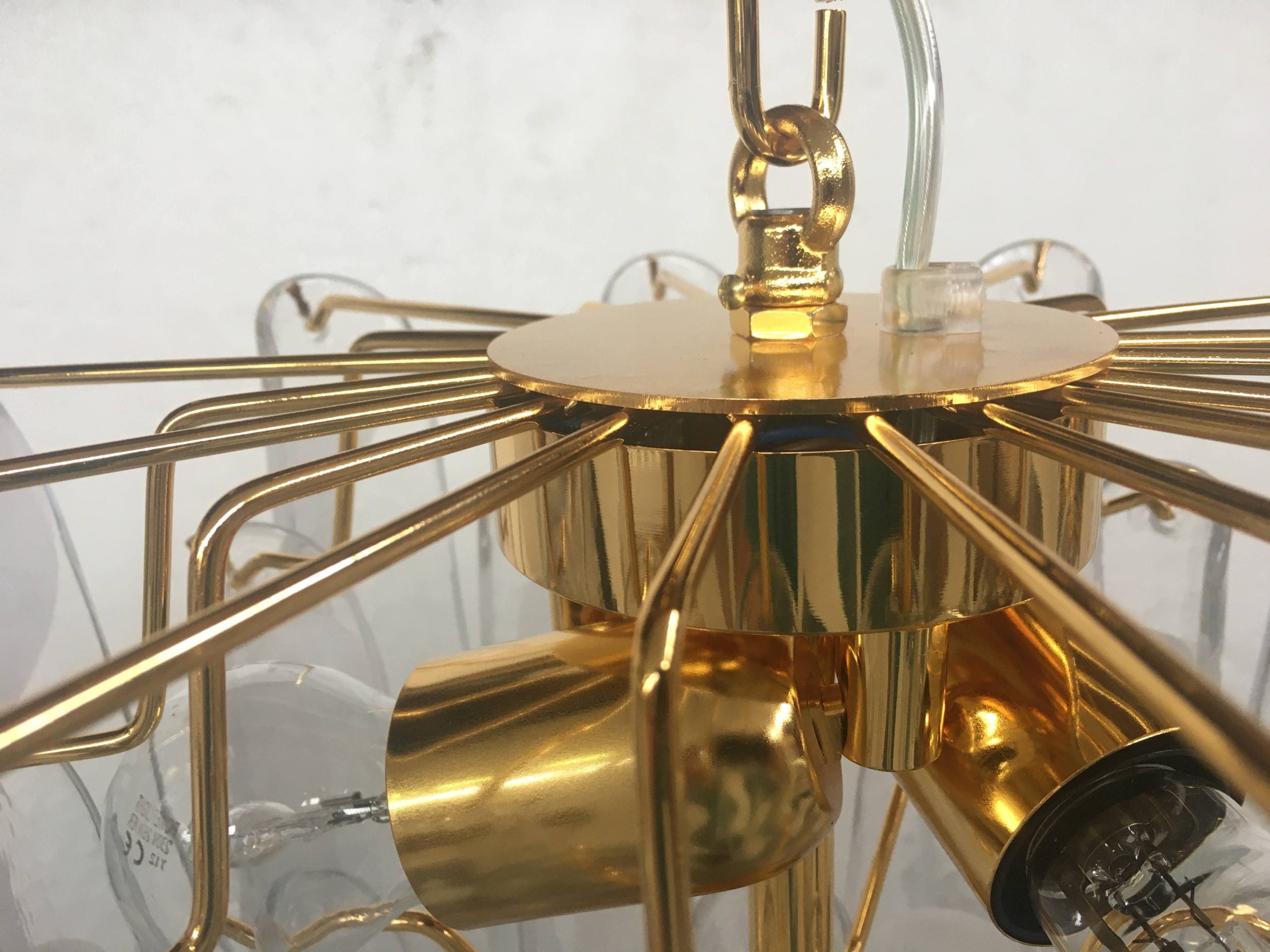 VORELLI Montepulciano Selle Murano Glass Circular Chandelier - Selle Murano Glass image 4