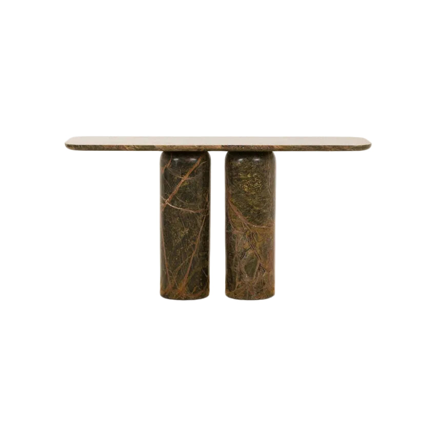 Posillano Forest Green Marble Console