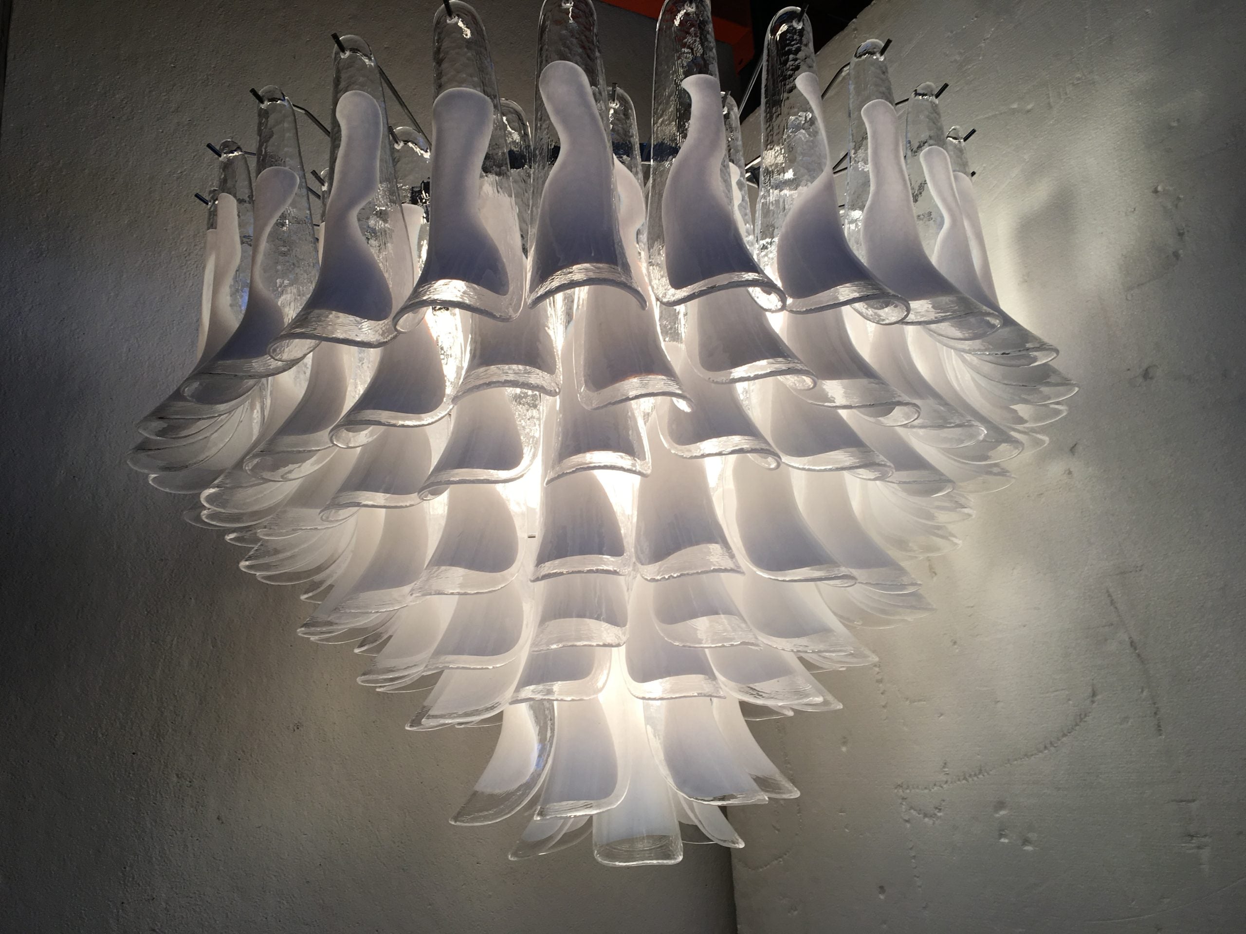 VORELLI Brescia Selle Murano Glass Staircase Chandelier - Selle Murano Glass image 5