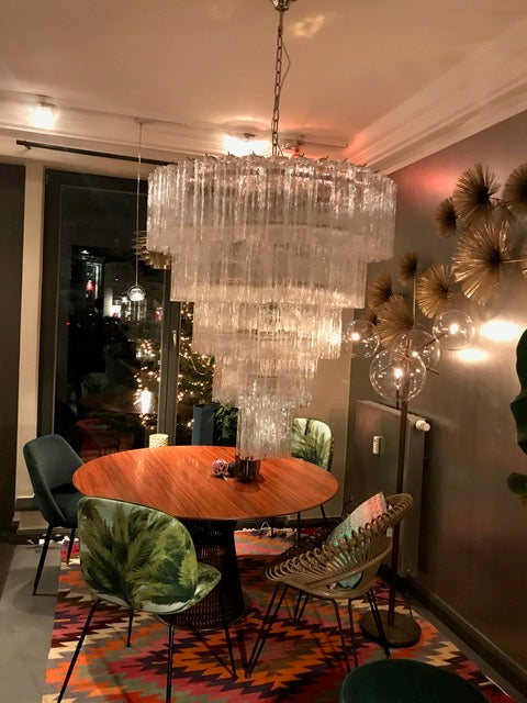 VORELLI Floriana Tronchi Murano Glass Staircase Chandelier - Tronchi Murano Glass image 4