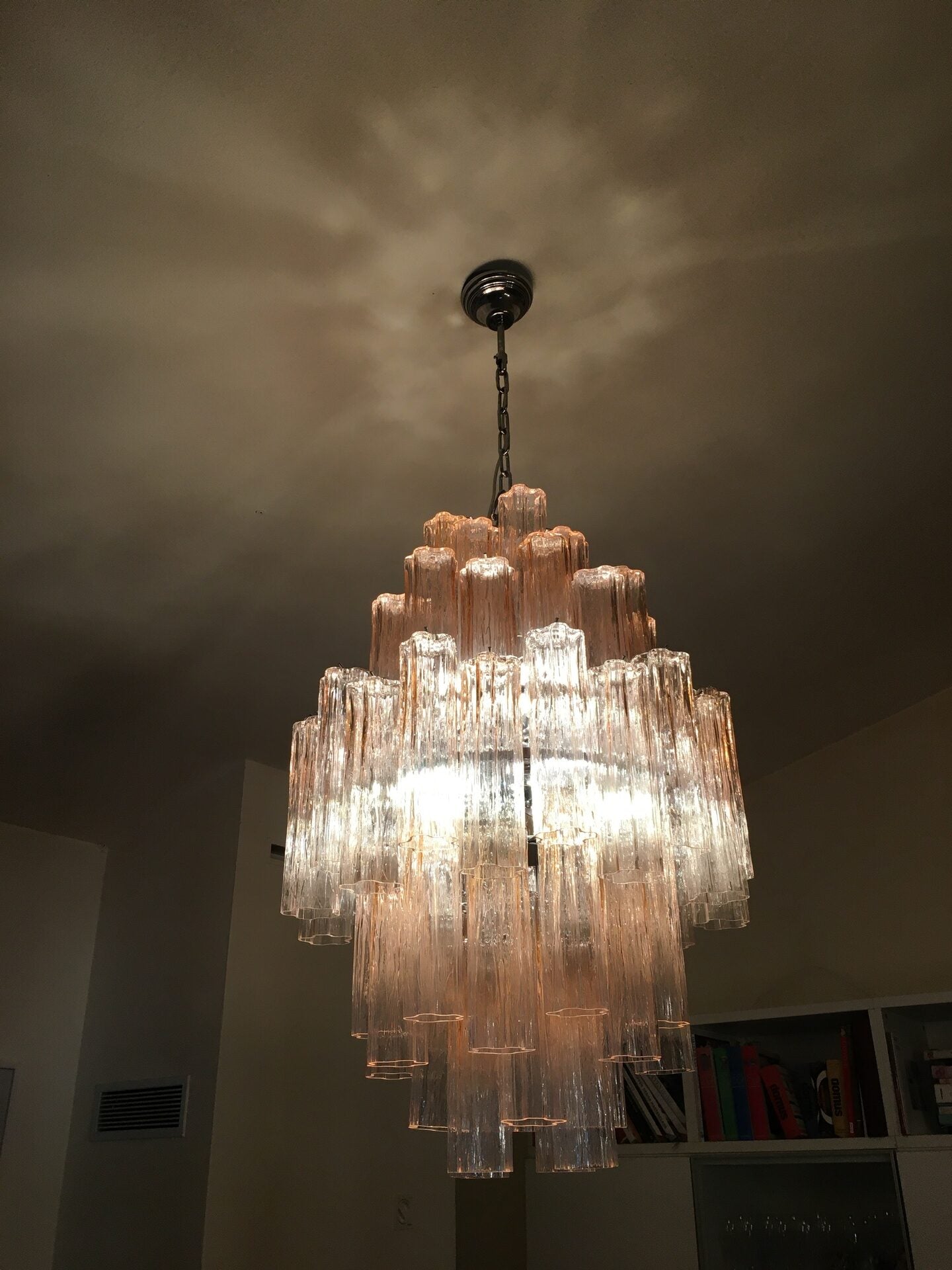 VORELLI Sofia Tronchi Murano Glass Staircase Chandelier - Tronchi Murano Glass image 4