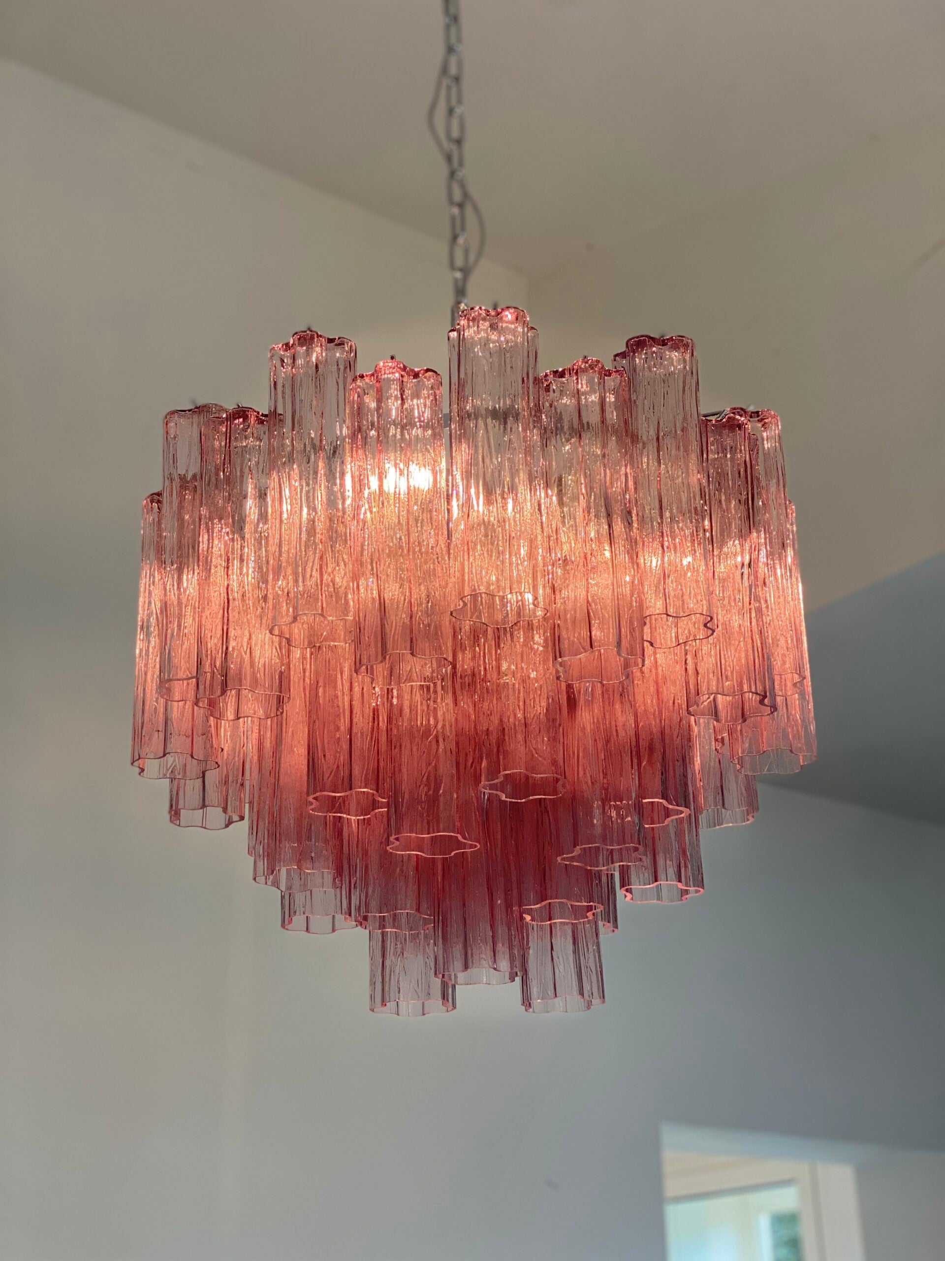 VORELLI Adriatica Tronchi Murano Glass Circular Chandelier - Tronchi Murano Glass image 5