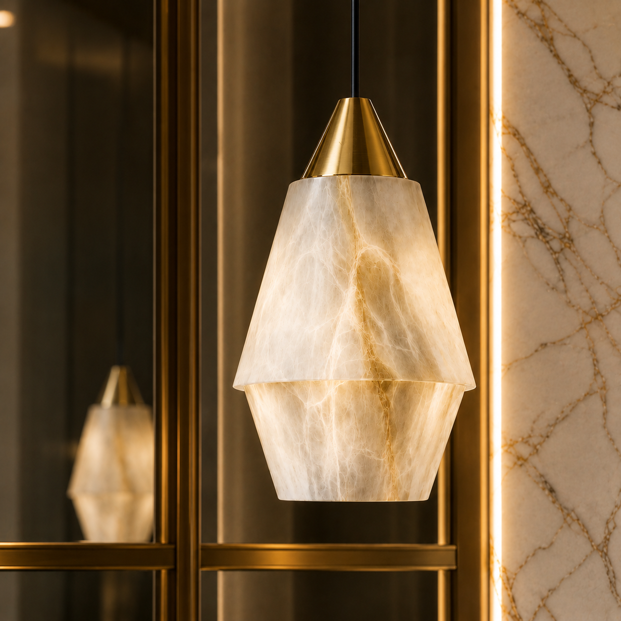 Kalia Marble Pendant Light