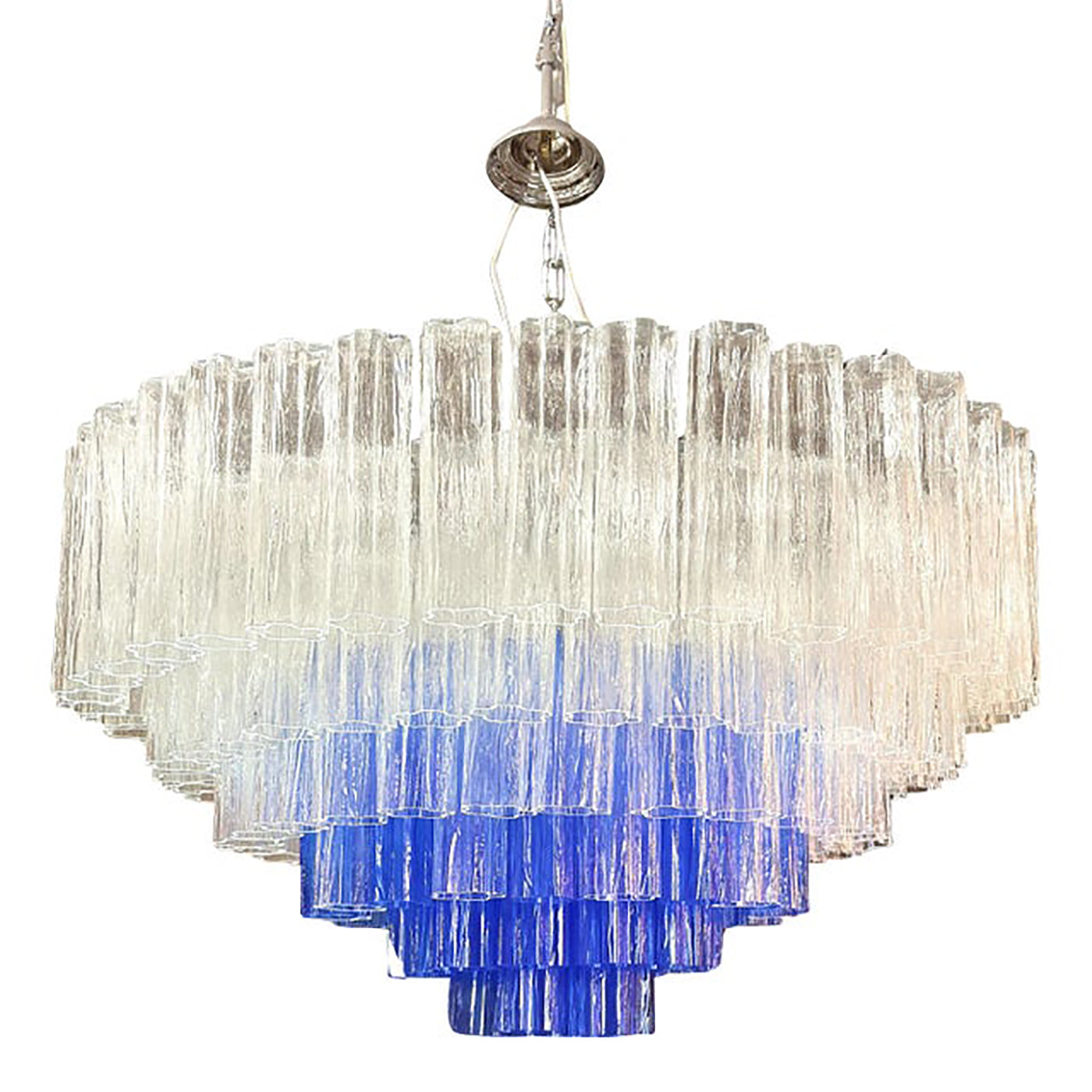 VORELLI Carina Tronchi Murano Glass Staircase Chandelier - Tronchi Murano Glass image 2