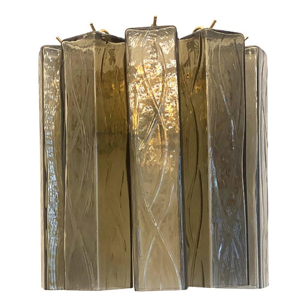 VORELLI Taormina Squares Murano Glass Wall Light - Squares Murano Glass image 1