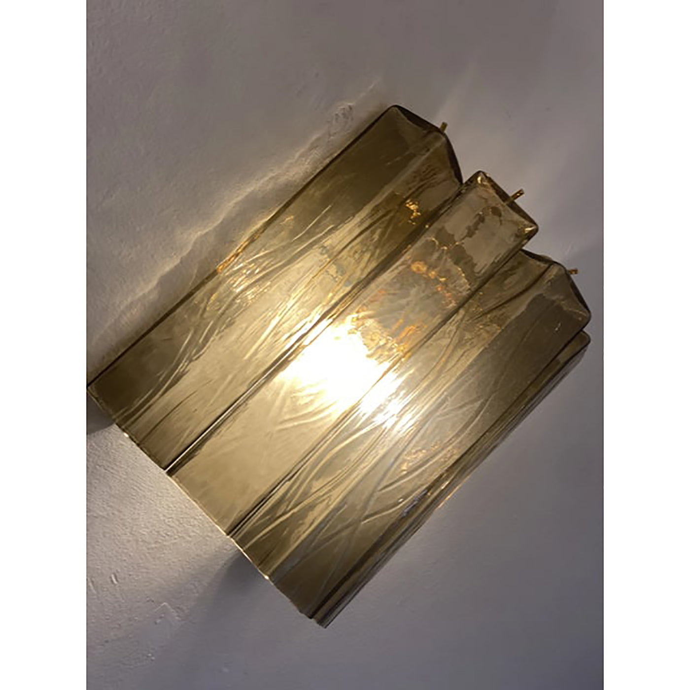 VORELLI Taormina Squares Murano Glass Wall Light - Squares Murano Glass image 7