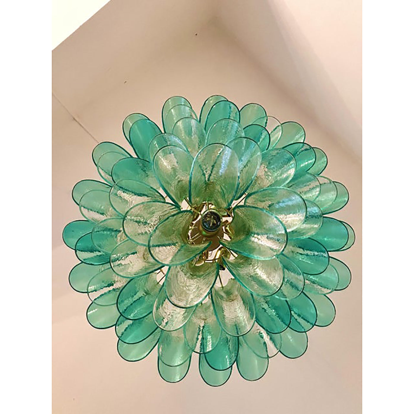 VORELLI Belluno Selle Murano Glass Staircase Chandelier - Selle Murano Glass image 4