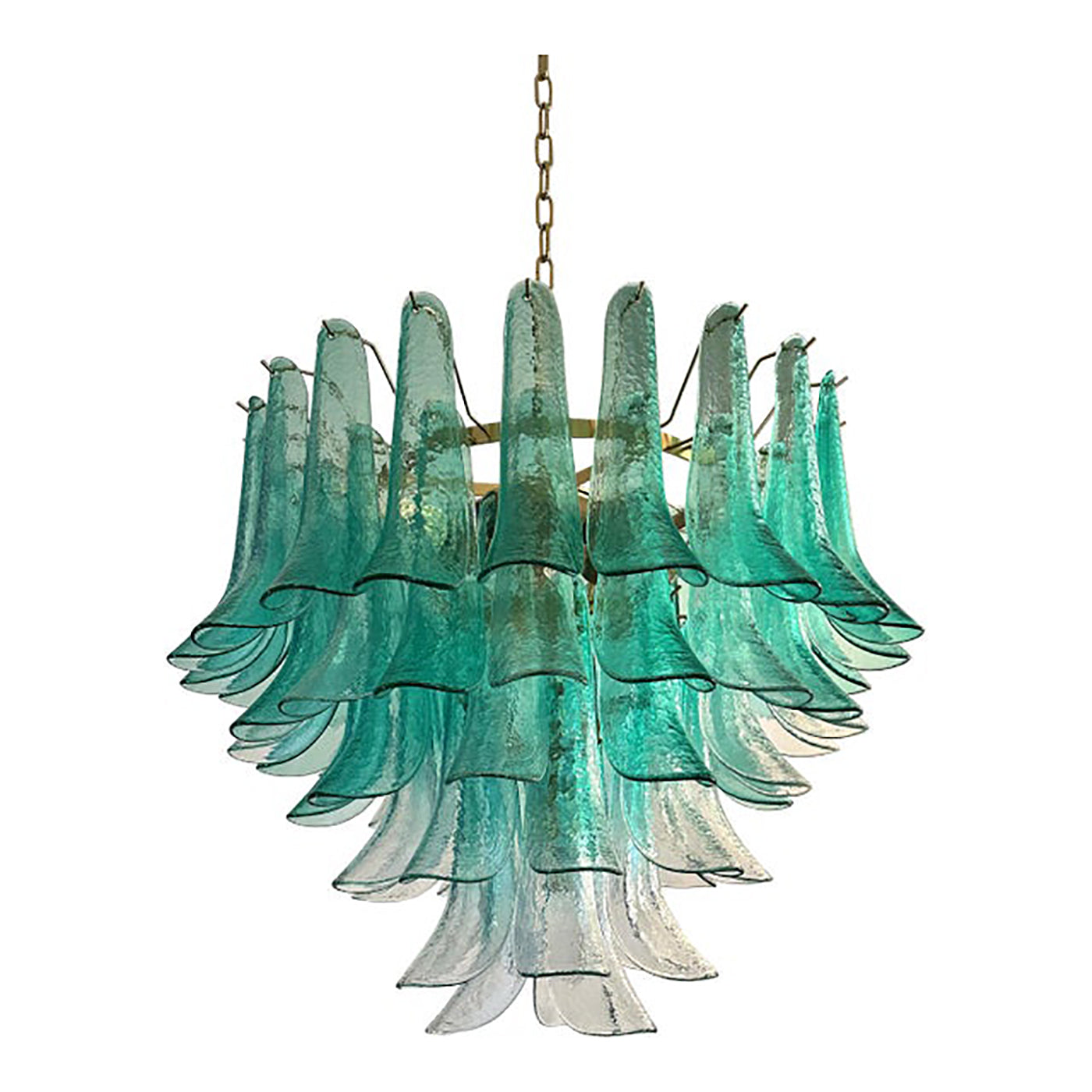 VORELLI Belluno Selle Murano Glass Staircase Chandelier - Selle Murano Glass image 2