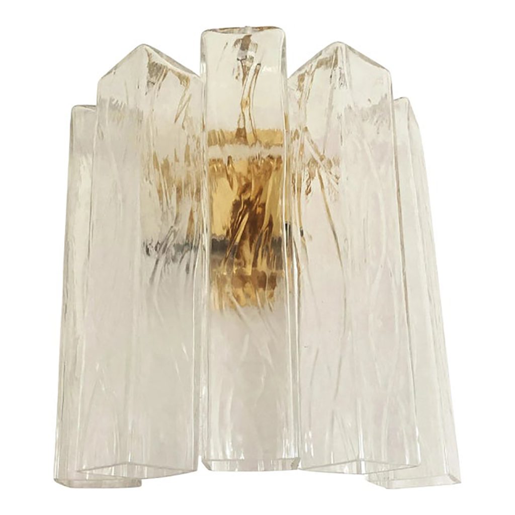 VORELLI Tivoli Squares Murano Glass Wall Light - Squares Murano Glass image 1