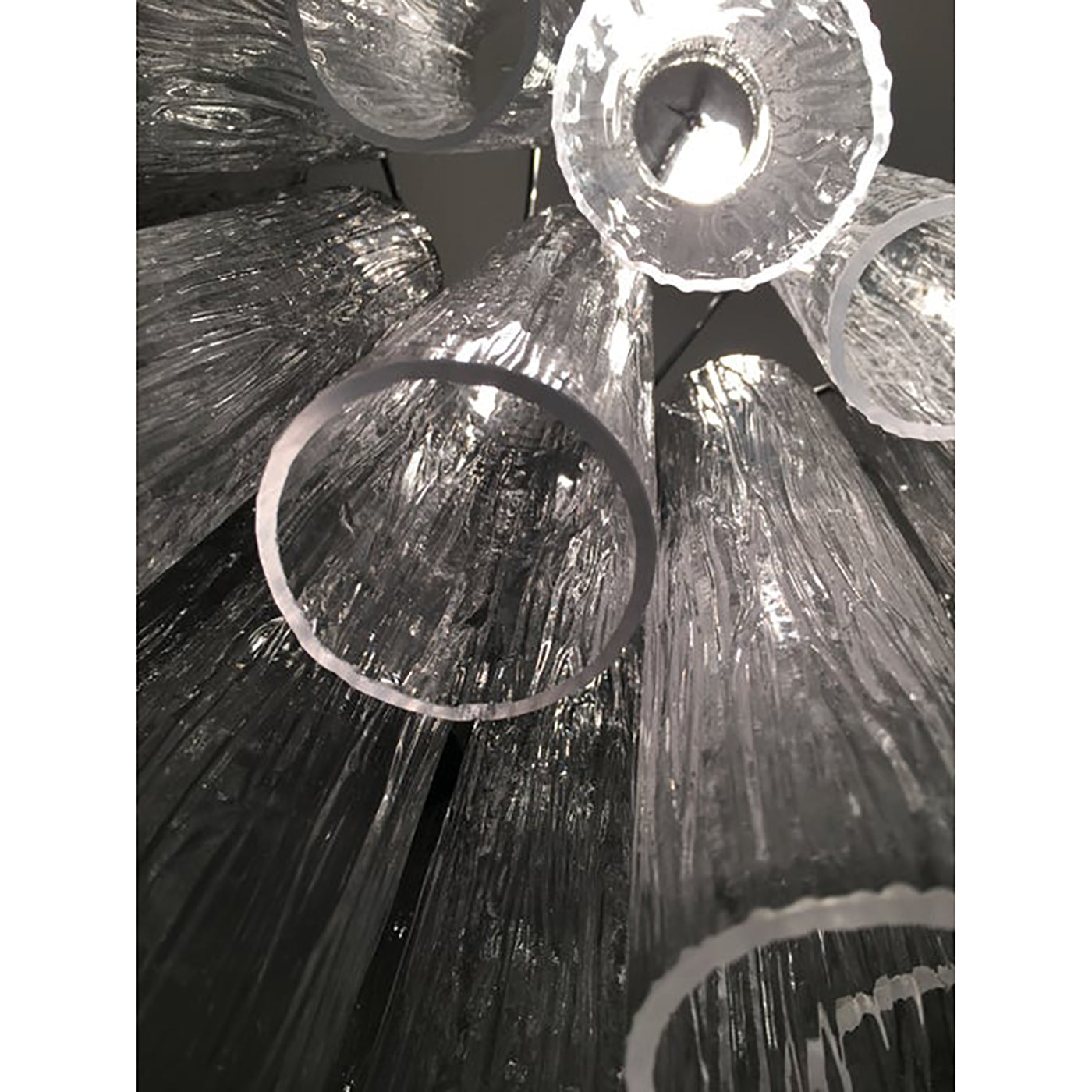 VORELLI Caterina Tronchi Murano Glass Circular Chandelier - Tronchi Murano Glass image 5