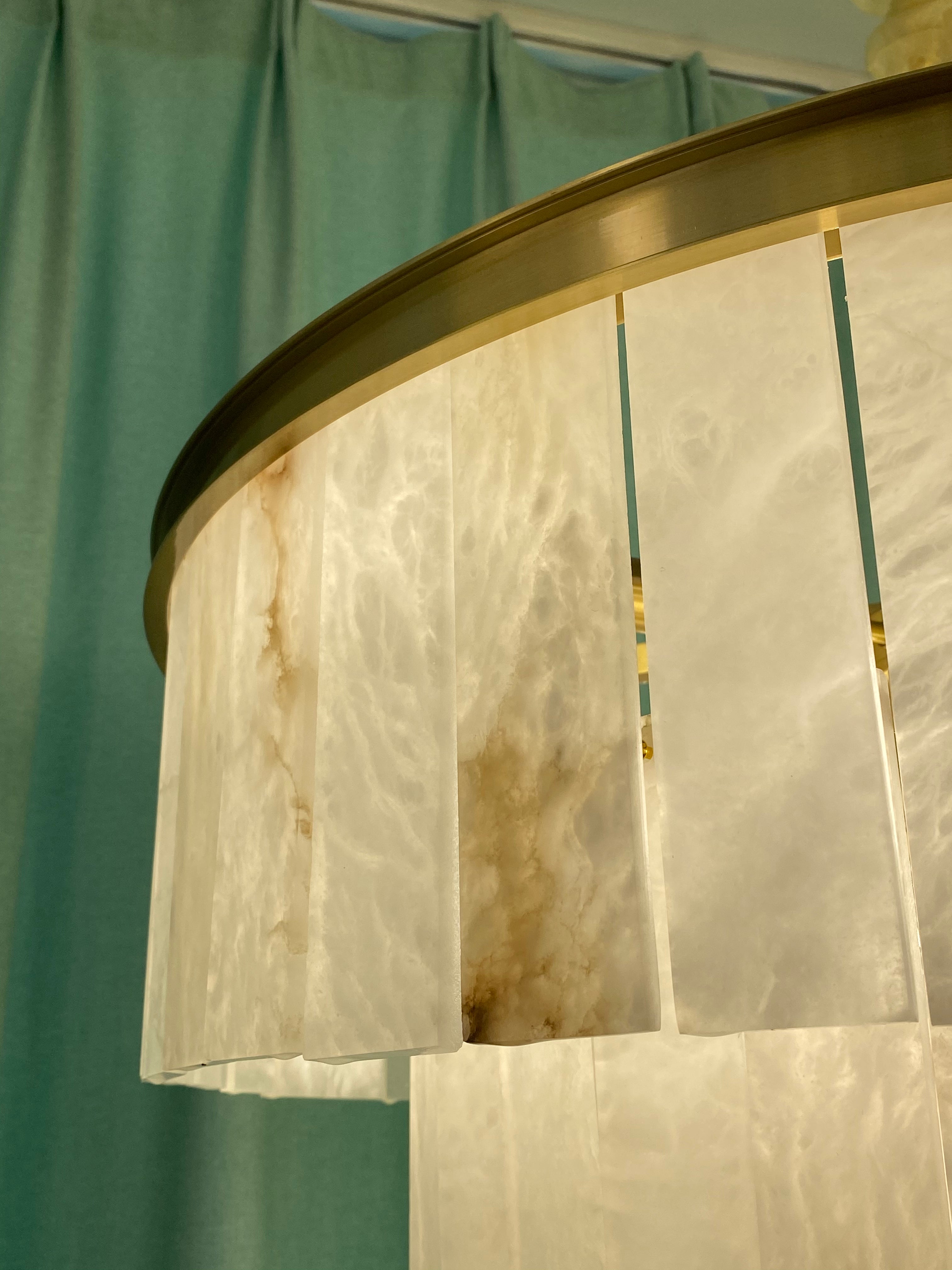 Novella Marble Circular Chandelier