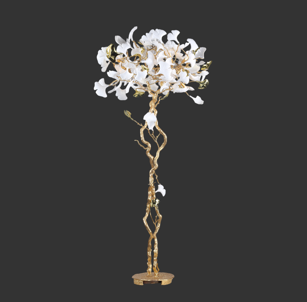 Ginkgo Leaf Floor Lamp