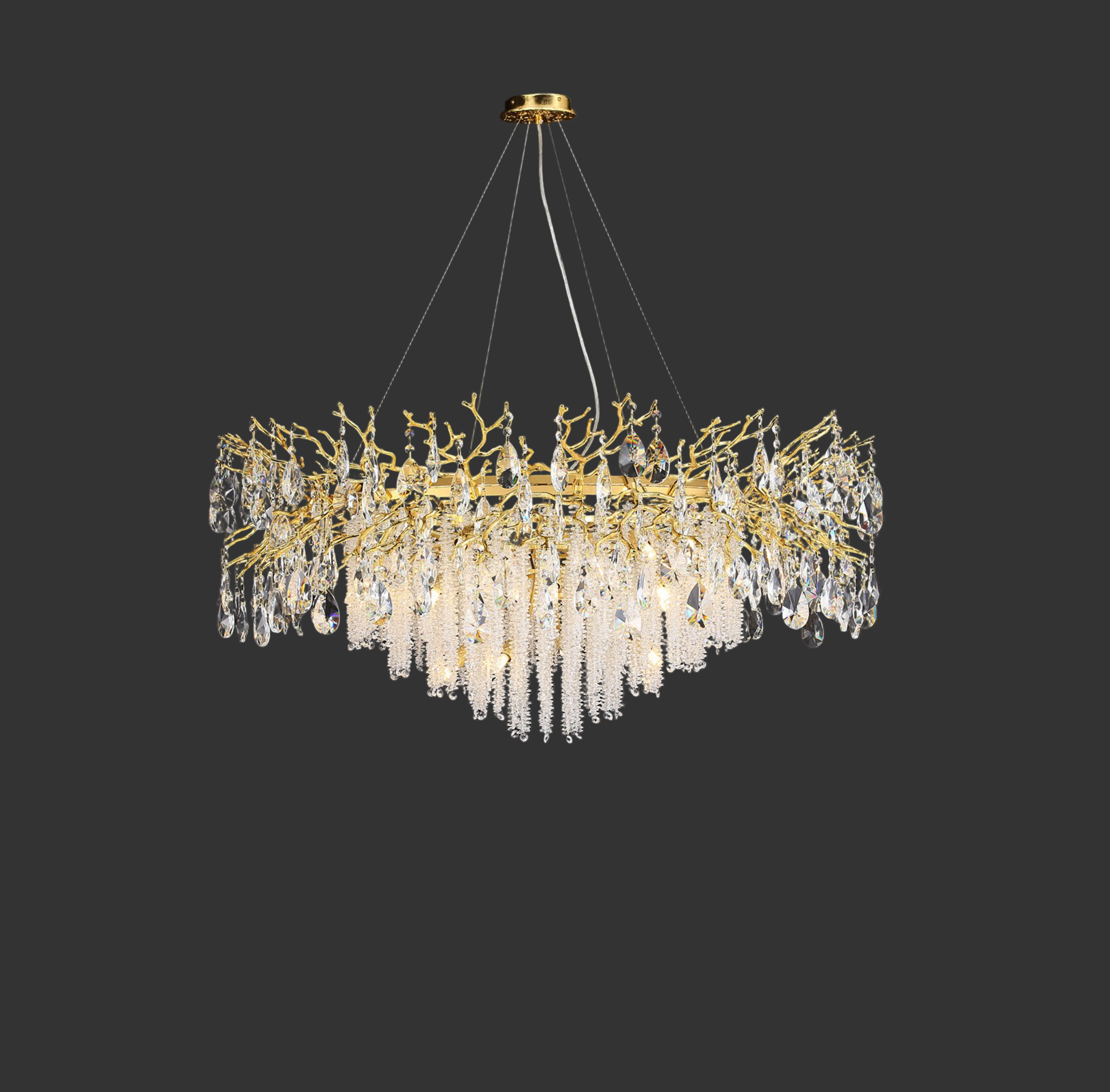 Wisteria Dewdrop Circular Chandelier