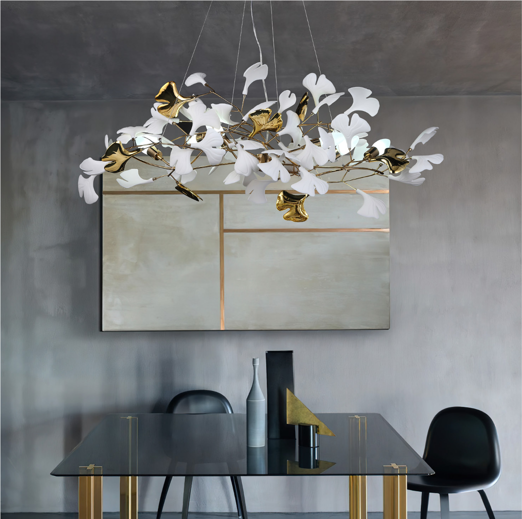Ginkgo Circular Chandelier II