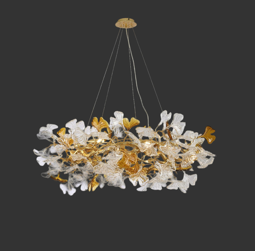 Ginkgo Circular Chandelier