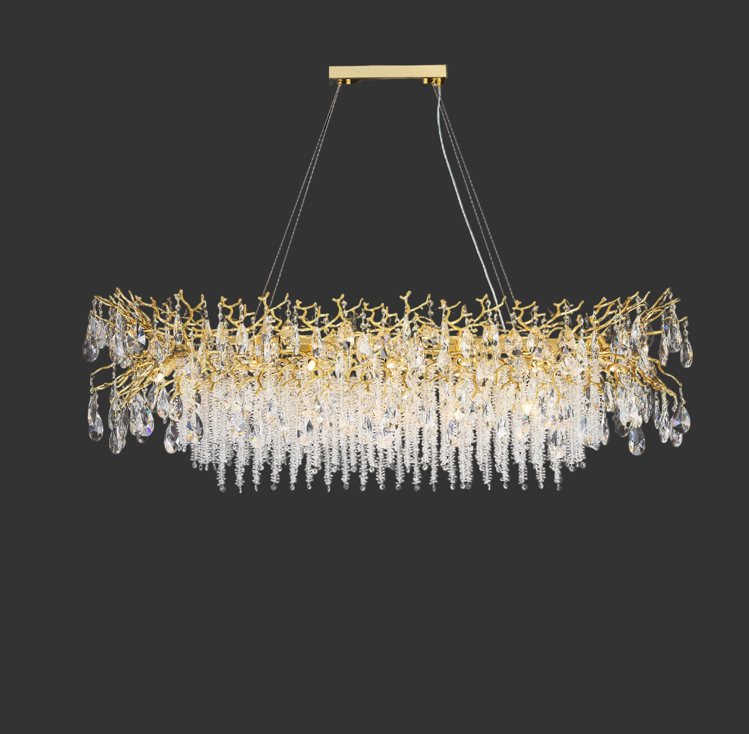 Wisteria Dewdrop Rectangular Chandelier