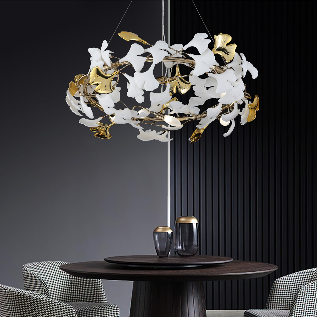 Ginkgo Circular Chandelier II
