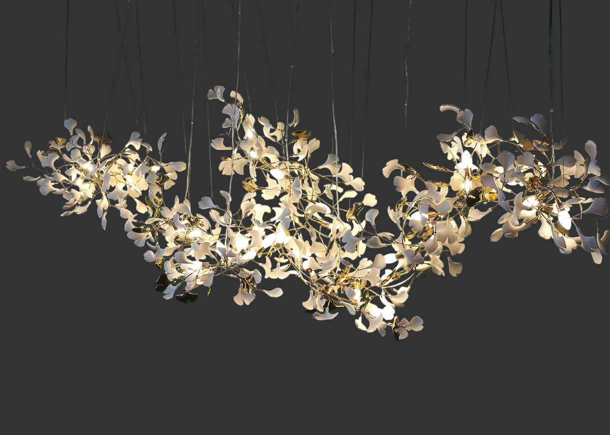 Ginkgo Rectangular Chandelier