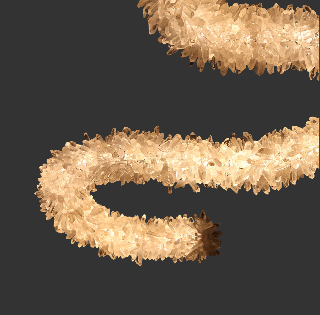 Quartz Arc Rectangular Chandelier