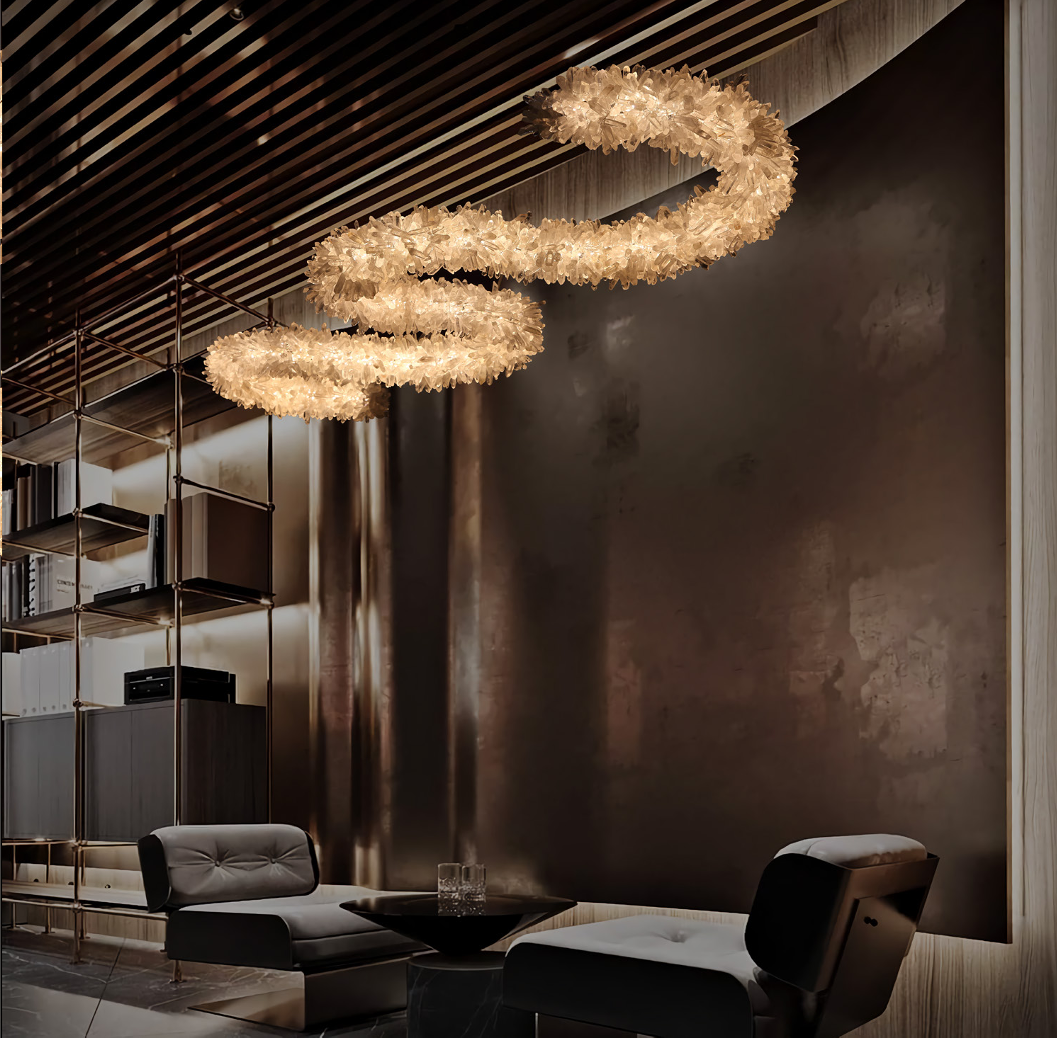 Quartz Arc Rectangular Chandelier