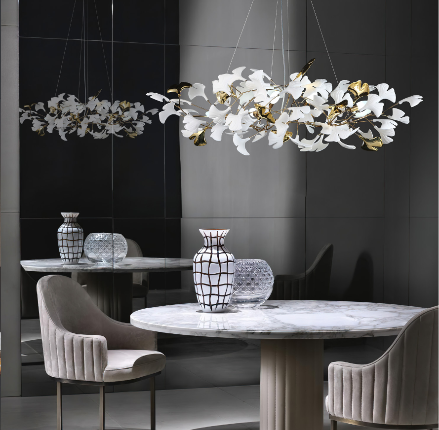 Ginkgo Circular Chandelier II