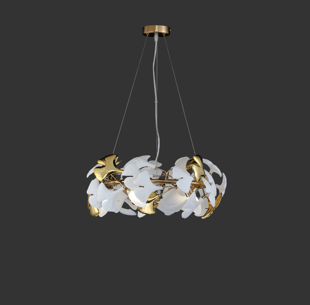 Ginkgo Circular Chandelier II