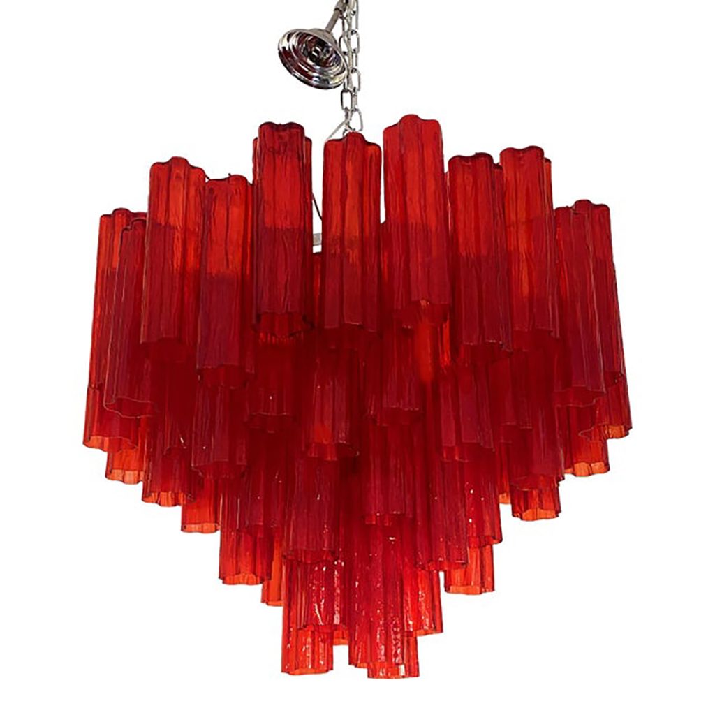VORELLI Dafne Tronchi Murano Glass Staircase Chandelier - Tronchi Murano Glass image 1