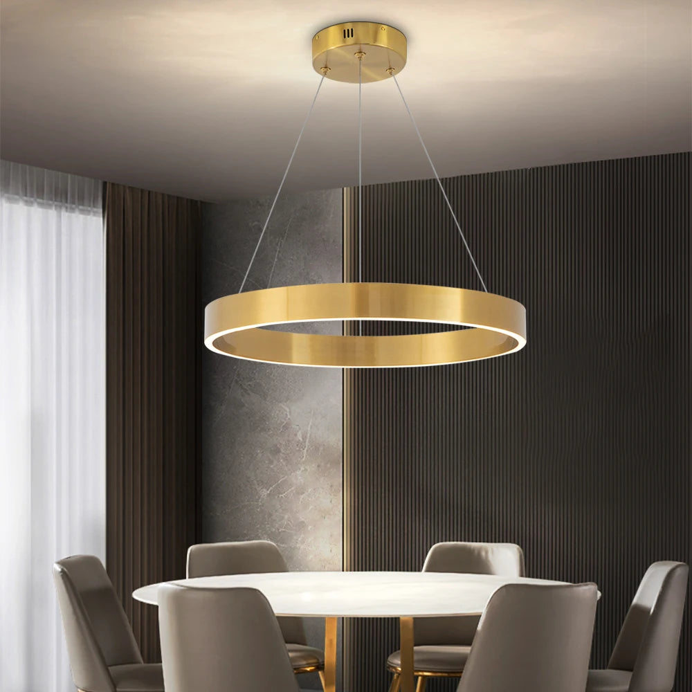 Lustre circulaire à anneau Jobson