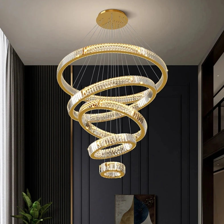 Oia Ring Staircase Chandelier