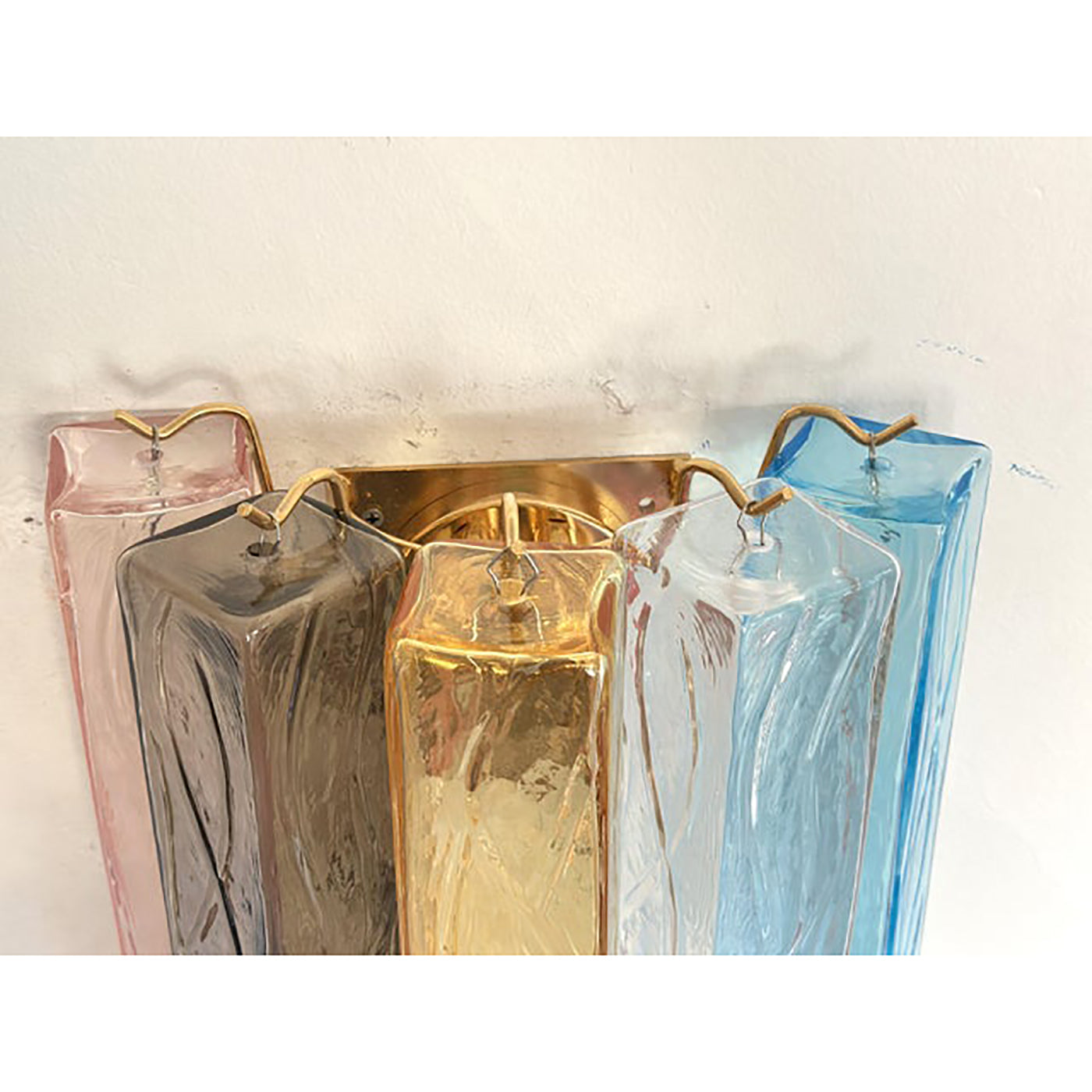 VORELLI Verona Squares Murano Glass Wall Light - Squares Murano Glass image 3