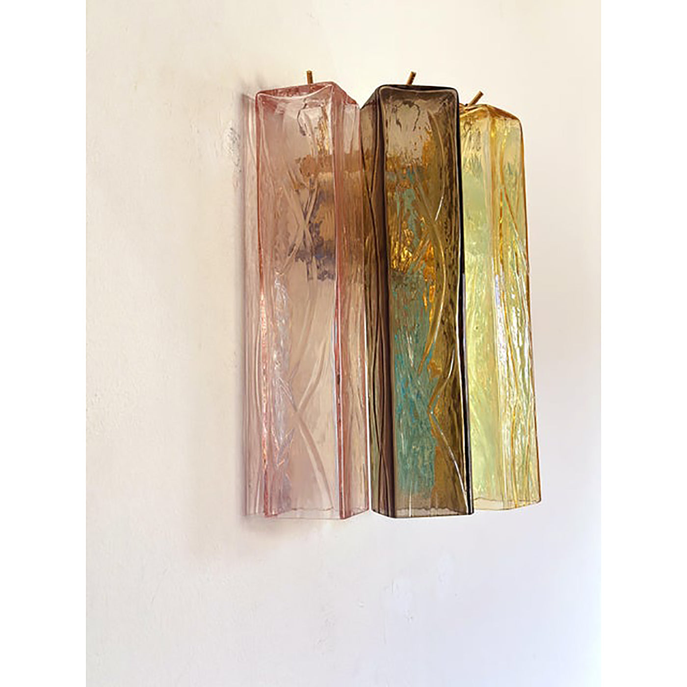VORELLI Verona Squares Murano Glass Wall Light - Squares Murano Glass image 4