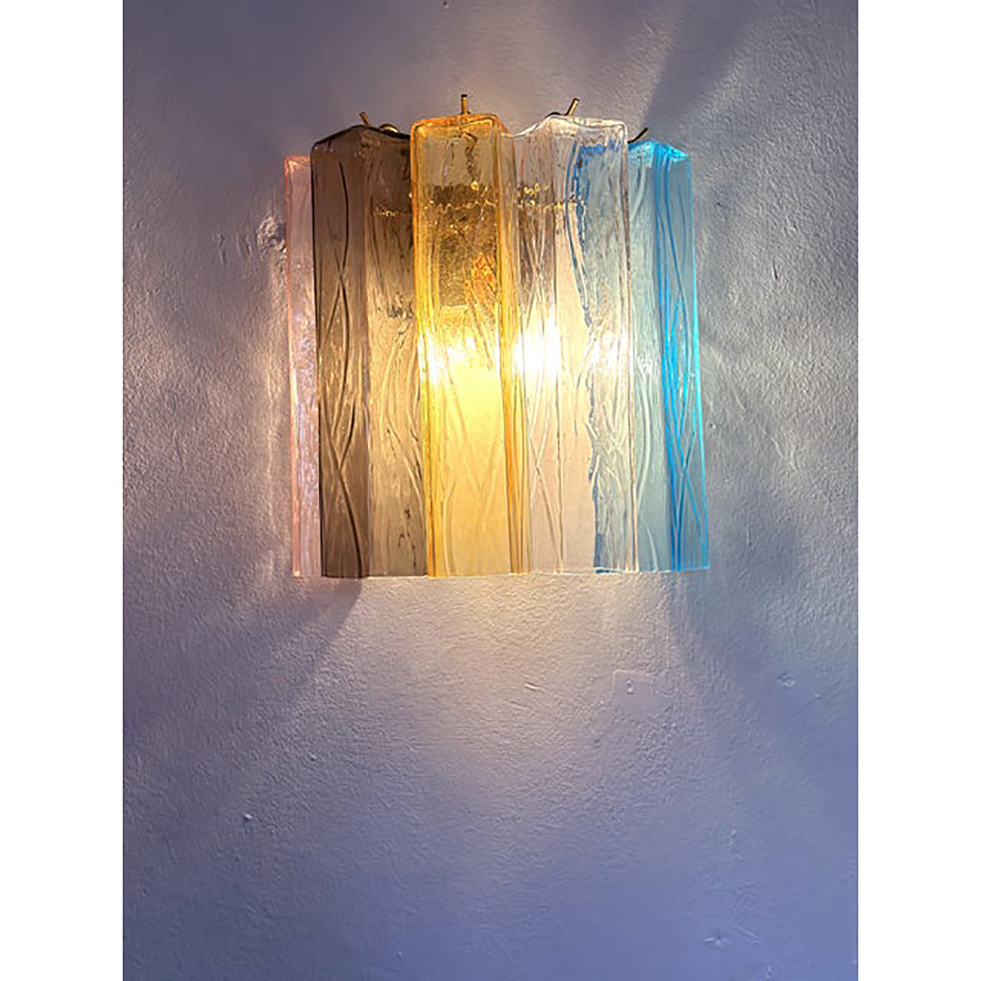 VORELLI Verona Squares Murano Glass Wall Light - Squares Murano Glass image 5