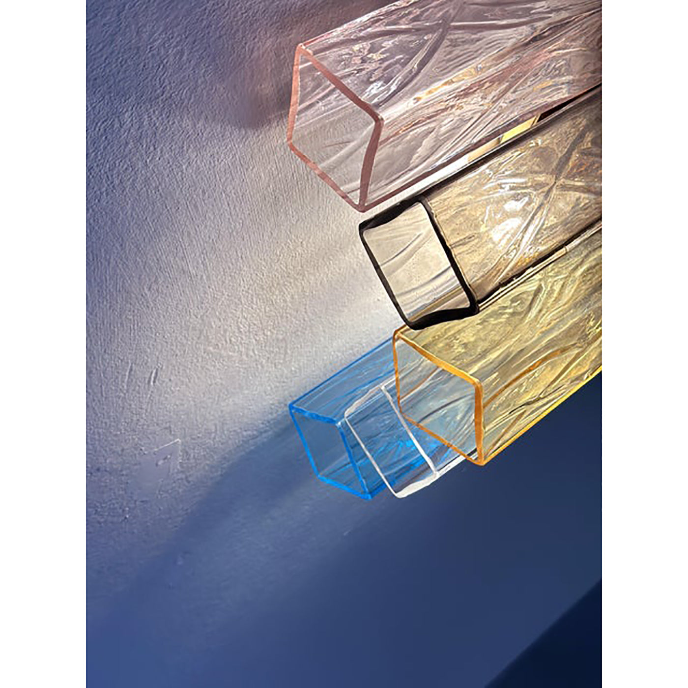 VORELLI Verona Squares Murano Glass Wall Light - Squares Murano Glass image 8
