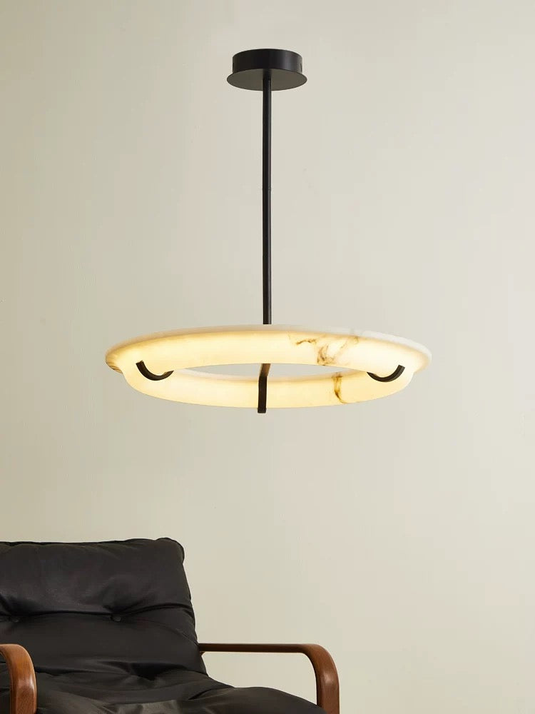 Sorano Marble Circular Chandelier