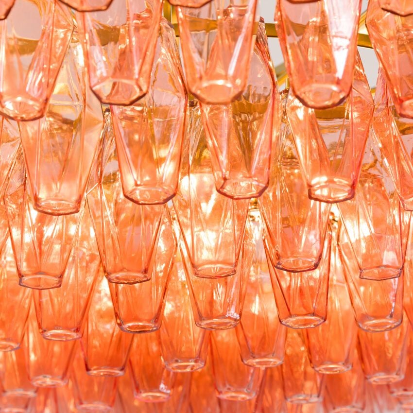 Pink Sorrentino Chandelier