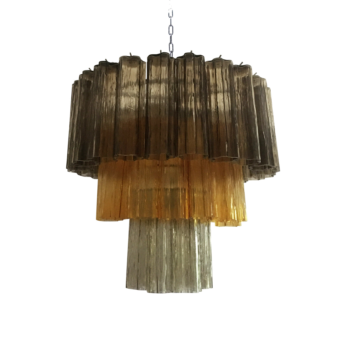 VORELLI Zanetta Tronchi Murano Glass Circular Chandelier - Tronchi Murano Glass image 2