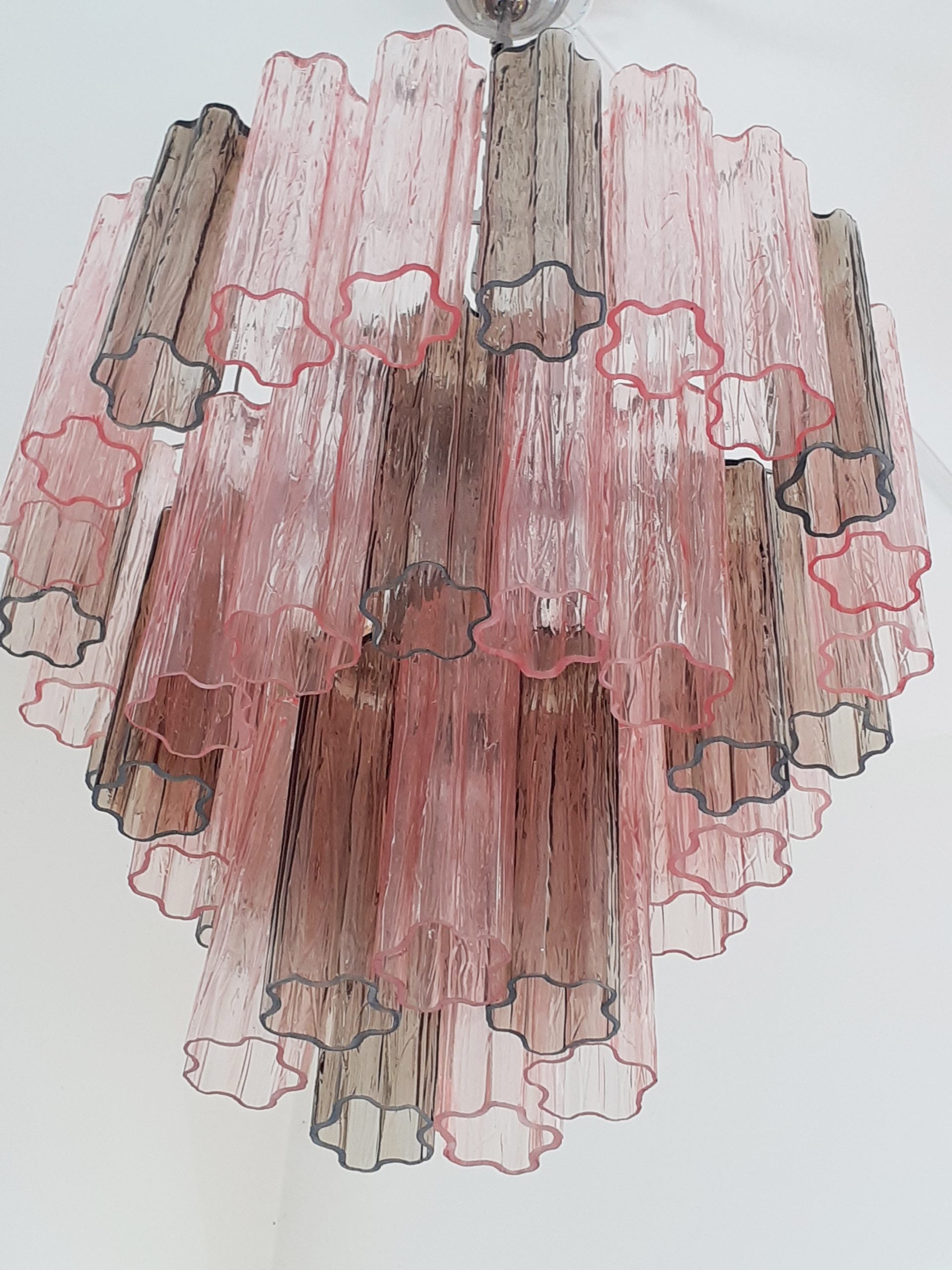 VORELLI Fiammetta Tronchi Murano Glass Circular Chandelier - Tronchi Murano Glass image 3