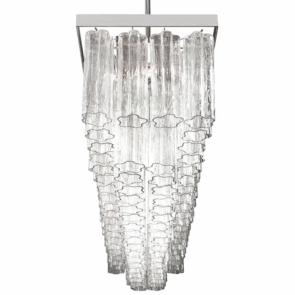 VORELLI Gabriella Tronchi Murano Glass Rectangular Chandelier - Tronchi Murano Glass image 3