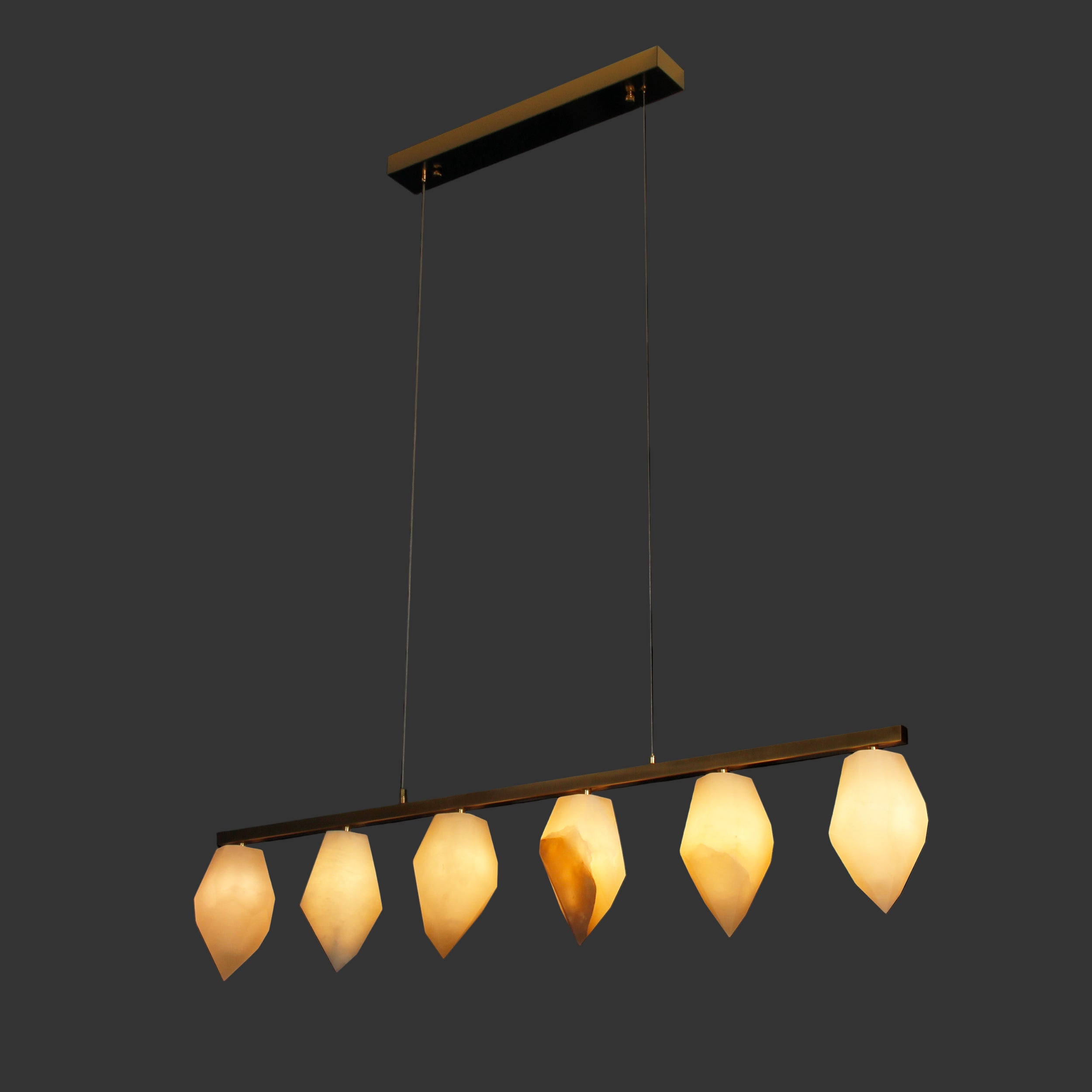 Tuscana Marble Rectangular Chandelier