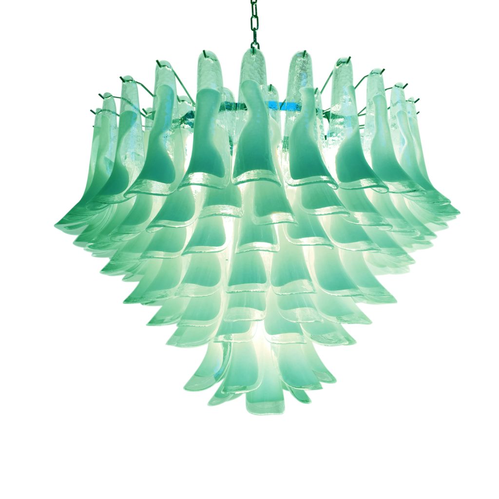 VORELLI Bordighera Selle Murano Glass Staircase Chandelier - Selle Murano Glass image 1