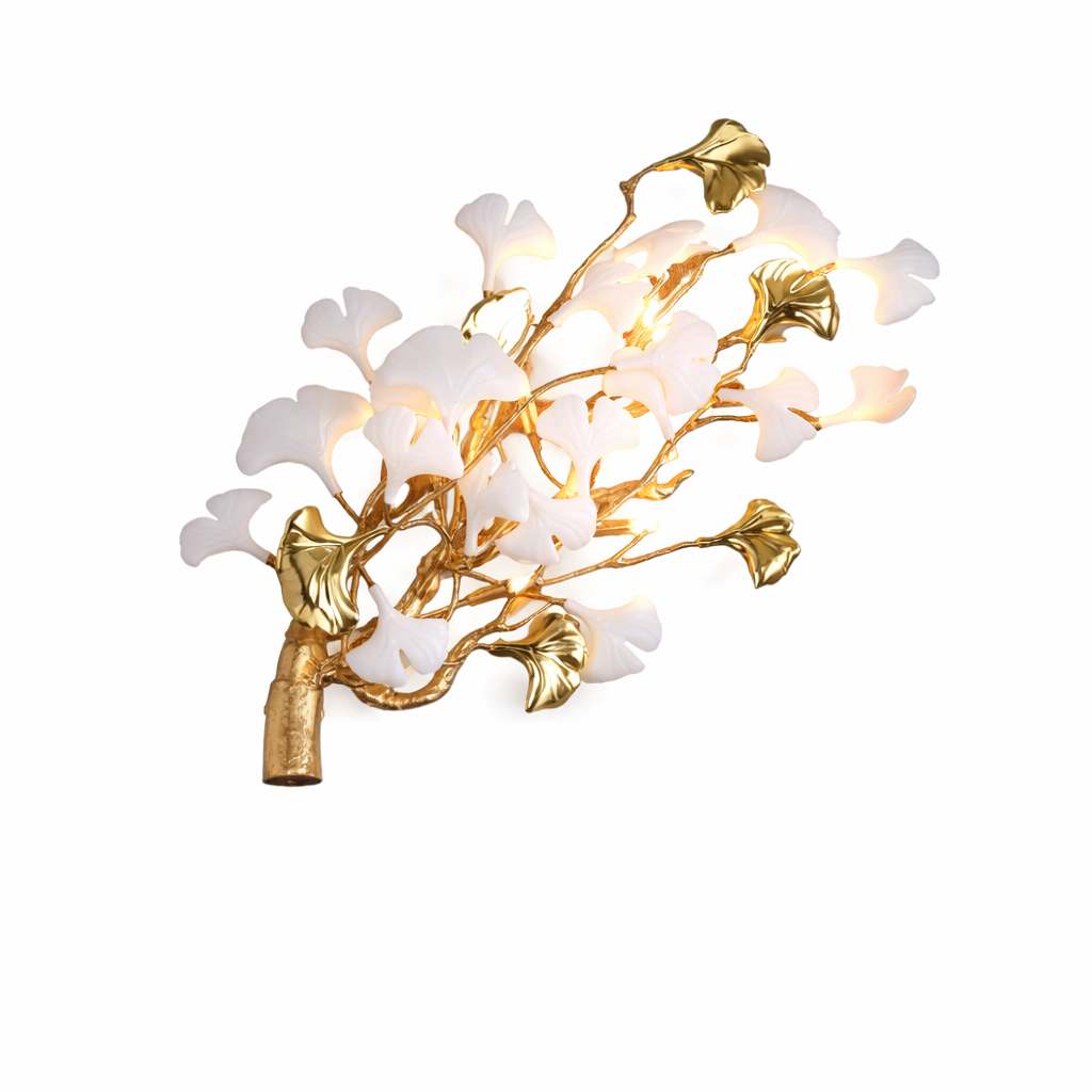 Close up of sculptural ceramic petal elements on Prano